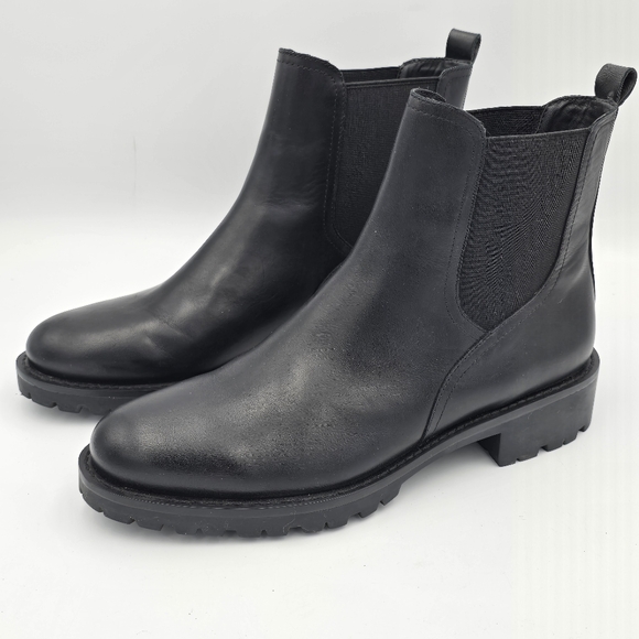 Sam Edelman Jazmine Chelsea Boots, Black Leather, Women's 8.5 - Picture 4 of 14